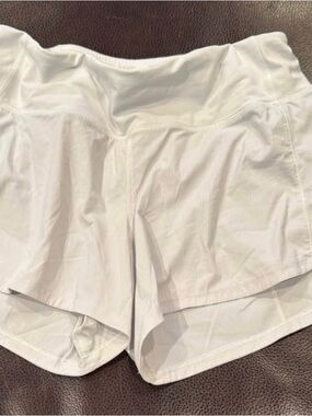 lululemon athletica Speed up White Athletic Shorts